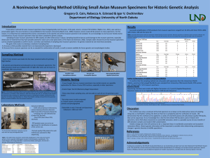 A Noninvasive Sampling Method Utilizing Small Avian Museum Specimens for...