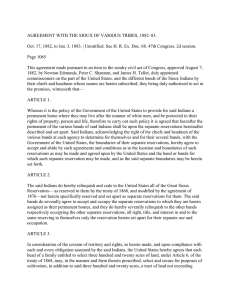 AGREEMENT WITH THE SIOUX OF VARIOUS TRIBES, 1882–83.