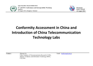 2 APT/ITU Conformance and Interoperability Workshop Document: