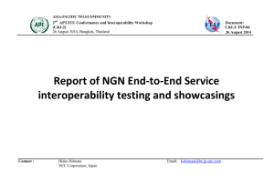 2 APT/ITU Conformance and Interoperability Workshop Document: