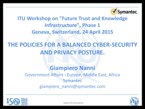 ITU Workshop on &#34;Future Trust and Knowledge Infrastructure&#34;, Phase 1