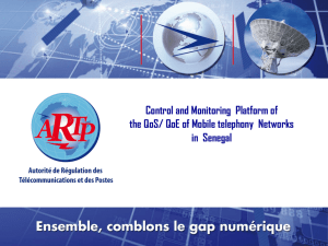Control and Monitoring  Platform of in  Senegal PRIMATURE