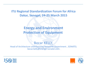 Energy and Environment Protection of Equipment Bocar KELLY,