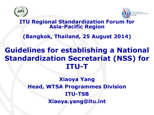 Guidelines for establishing a National Standardization Secretariat (NSS) for ITU-T