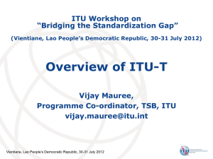 Overview of ITU-T