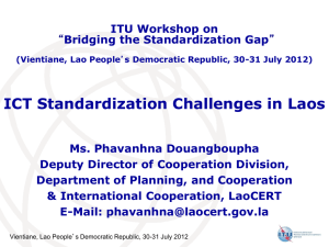 ICT Standardization Challenges in Laos