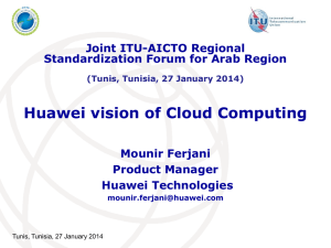Huawei vision of Cloud Computing