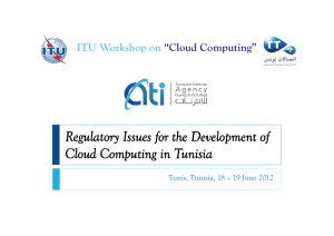 Regulatory Issues for the Development of Cloud Computing in Tunisia