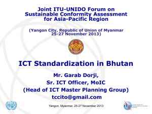 ICT Standardization in Bhutan