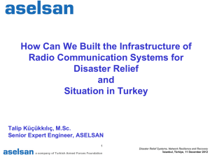 How Can We Built the Infrastructure of Radio Communication Systems for and