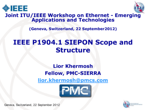 IEEE P1904.1 SIEPON Scope and Structure