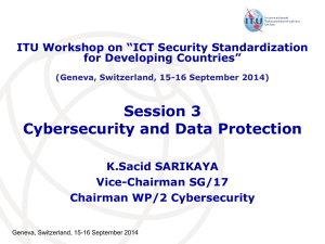 Session 3 Cybersecurity and Data Protection