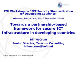 Towards a partnership-based framework for secure ICT Infrastructure in developing countries