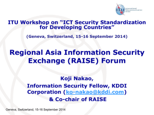 Regional Asia Information Security Exchange (RAISE) Forum