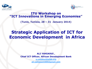 Strategic Application of ICT for Economic Development  in Africa