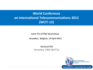 World Conference on International Telecommunications 2012 (WCIT-12)