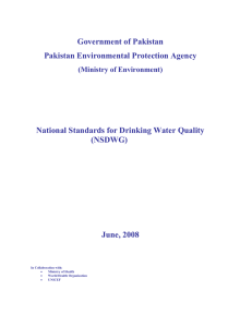 Government of Pakistan Pakistan Environmental Protection Agency