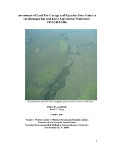 Assessment of Land Use Change and Riparian Zone Status in