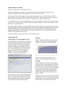 GRID SUPPORT CENTRE