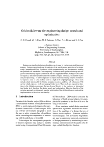Grid middleware for engineering design search and optimisation