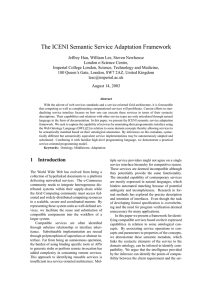 The ICENI Semantic Service Adaptation Framework