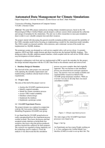 Automated Data Management for Climate Simulations