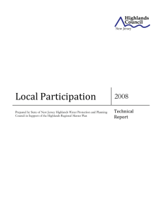 Local Participation  2008 Technical 