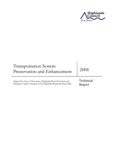Transportation System 2008 Preservation and Enhancement