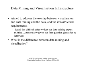 Data Mining and Visualisation Infrastructure