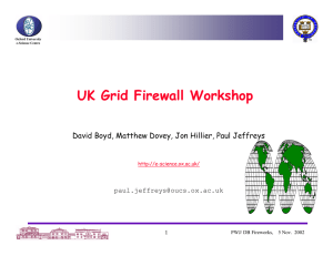 UK Grid Firewall Workshop  1