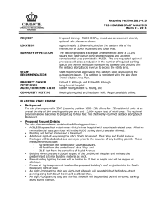 Rezoning Petition 2011-015 PRE-HEARING STAFF ANALYSIS March 21, 2011