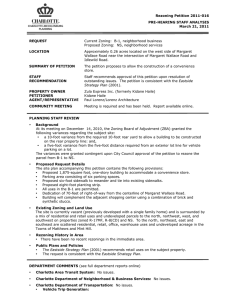 Rezoning Petition 2011-016 PRE-HEARING STAFF ANALYSIS March 21, 2011