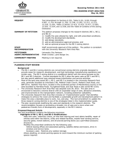 Rezoning Petition 2011-018 PRE-HEARING STAFF ANALYSIS May 16, 2011