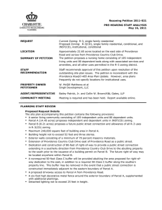 Rezoning Petition 2011-021 PRE-HEARING STAFF ANALYSIS May 16, 2011