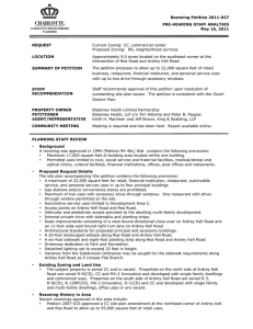 Rezoning Petition 2011-027 PRE-HEARING STAFF ANALYSIS May 16, 2011