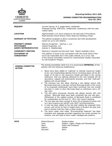Rezoning Petition 2011-030 ZONING COMMITTEE RECOMMENDATION June 29, 2011