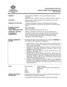 Rezoning Petition 2011-034 ZONING COMMITTEE RECOMMENDATION June 29, 2011