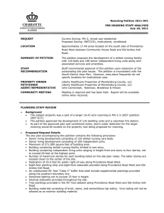 Rezoning Petition 2011-041 PRE-HEARING STAFF ANALYSIS July 18, 2011