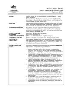 Rezoning Petition 2011-044 ZONING COMMITTEE RECOMMENDATION September 6, 2011