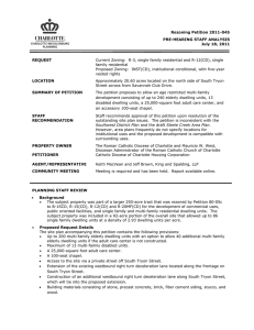 Rezoning Petition 2011-045 PRE-HEARING STAFF ANALYSIS July 18, 2011