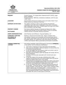 Rezoning Petition 2011-045 ZONING COMMITTEE RECOMMENDATION July 27, 2011