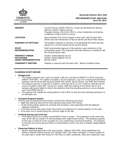 Rezoning Petition 2011-048 PRE-HEARING STAFF ANALYSIS June 20, 2011