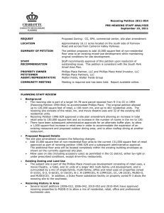 Rezoning Petition 2011-054 PRE-HEARING STAFF ANALYSIS September 19, 2011