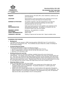 Rezoning Petition 2011-064 PRE-HEARING STAFF ANALYSIS December 12, 2011