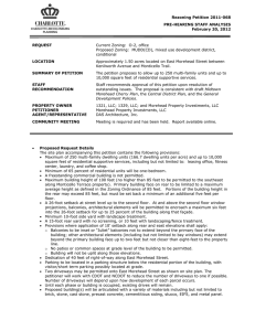 Rezoning Petition 2011-068 PRE-HEARING STAFF ANALYSIS February 20, 2012