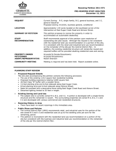 Rezoning Petition 2011-071 PRE-HEARING STAFF ANALYSIS December 12, 2011