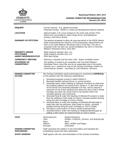 Rezoning Petition 2011-073 ZONING COMMITTEE RECOMMENDATION January 25, 2012