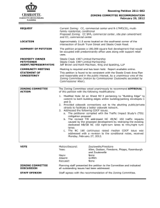 Rezoning Petition 2011-082 ZONING COMMITTEE RECOMMENDATION February 29, 2012