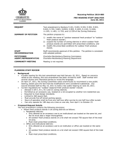 Rezoning Petition 2010-080 PRE-HEARING STAFF ANALYSIS June 20, 2011