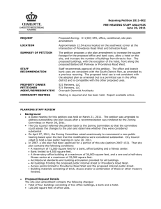 Rezoning Petition 2011-002 PRE-HEARING STAFF ANALYSIS June 20, 2011